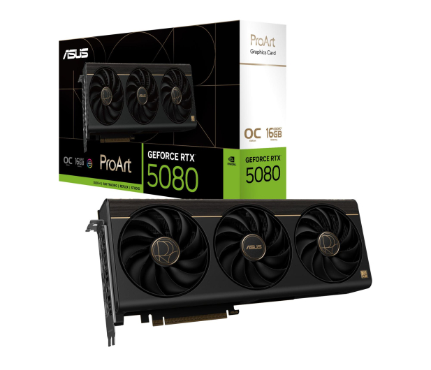 ASUS GeForce RTX 5080 ProArt OC 16GB GDDR7 DLSS4 PROART-RTX5080-O16G - 1366854 - zdjęcie